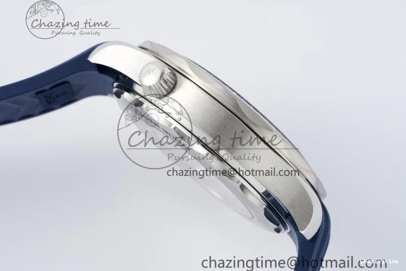 0417 Fashionable Seamaster Diver 300M ZF 1:1 Best Edition Blue Ceramic Blue Dial on Blue Rubber Strap A 7822